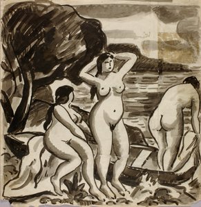 Groupe de trois nus féminins