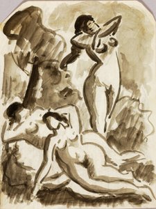 Groupe de trois nus - Carl Newman