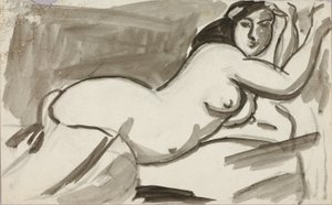 Nu féminin couché - Carl Newman