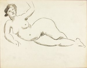 Nu féminin couché - Carl Newman