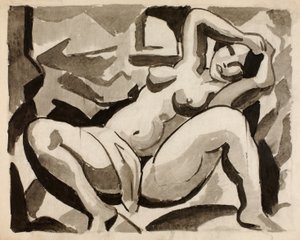 Nu féminin couché - Carl Newman