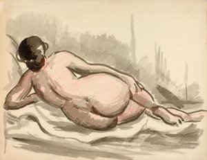 Nu féminin couché