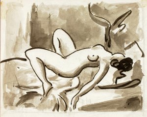Nu féminin couché