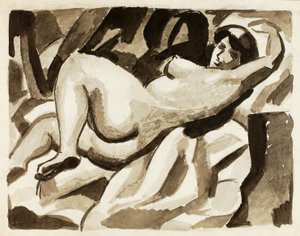 Nu féminin couché - Carl Newman