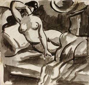 Nu féminin couché - Carl Newman