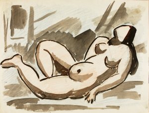 Nu féminin couché - Carl Newman