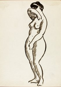 Nu féminin debout - Carl Newman