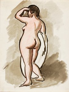 Nu féminin debout