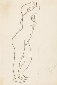 Nu féminin debout