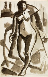 Nu féminin debout