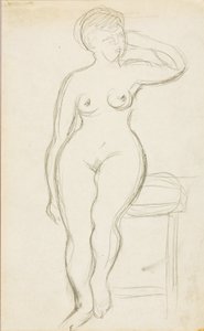 Nu féminin debout - Carl Newman