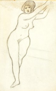 Nu féminin debout