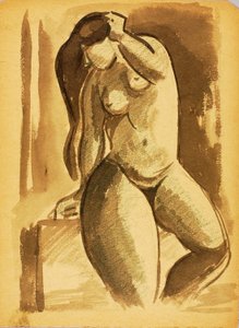 Nu féminin debout
