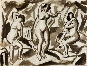 Trois nus féminins - Carl Newman