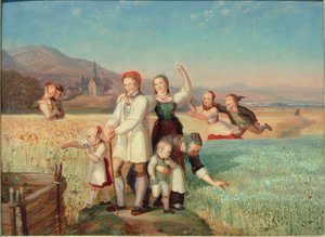 Promenade à travers le champ de blé - Carl Rabenau