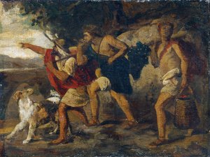 Les éclaireurs avec la grappe - Carl Rahl