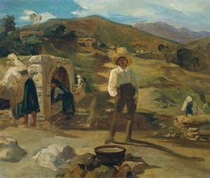 Paysage italien - Carl Rahl
