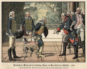 Frédéric le Grand et le général Zieten de 85 ans