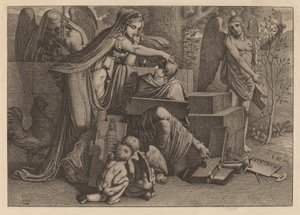 Jeune homme inspiré par le génie - Carl Russ