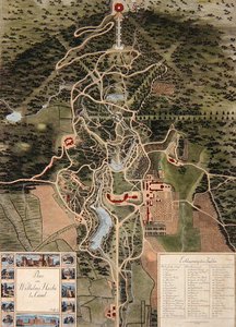 Plan de Wilhelmshöhe près de Kassel - Carl Schaeffer