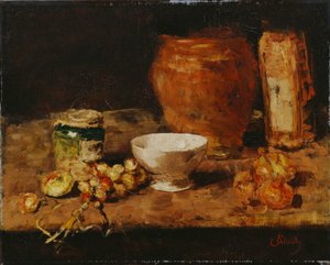Nature morte avec bol blanc - Carl Schuch
