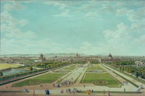 Vienne, vue depuis le Belvédère supérieur - Carl Schütz