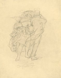 Bei Sturm und Regen, milieu-fin du 19ème siècle, vers 1924 - Carl Spitzweg