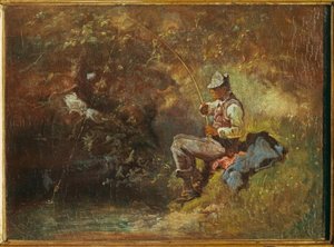 Le Pêcheur - Carl Spitzweg
