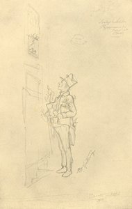 Der Gratulant, milieu-fin du 19e siècle, vers 1924 - Carl Spitzweg