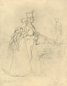 La Rencontre - Carl Spitzweg