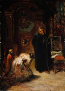 La confession - Carl Spitzweg