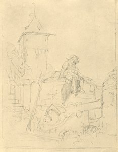 Die Schildwache, milieu-fin du 19ème siècle, vers 1924 - Carl Spitzweg