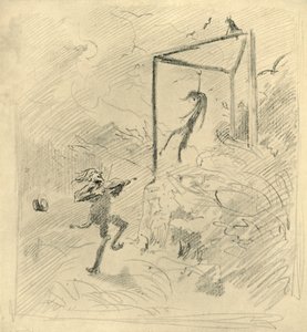 Galgenmusik, milieu-fin 19e siècle, vers 1924 - Carl Spitzweg