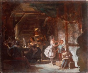 Dans les coulisses - Carl Spitzweg
