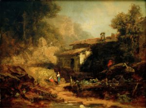Moulin dans la montagne - Carl Spitzweg