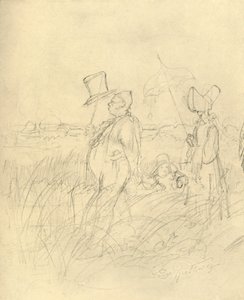 Sonntagsspaziergang, milieu-fin du 19ème siècle, vers 1924 - Carl Spitzweg