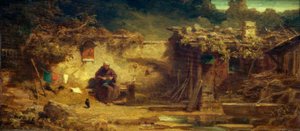 Ermite tricotant - Carl Spitzweg