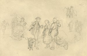 Rendez-vous convenu, milieu-fin du 19e siècle, c1924 - Carl Spitzweg