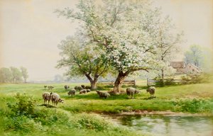 Paysage pastoral - Carl Weber