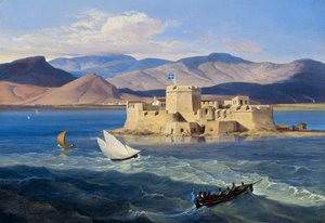 Forteresse Bourtzi près de Nauplie - Carl Wilhelm Freiherr von Heideck