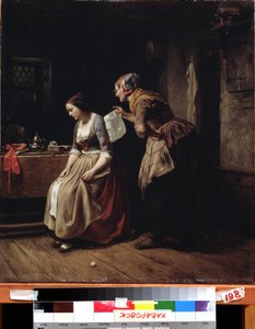 La lettre - Carl Wilhelm Hübner