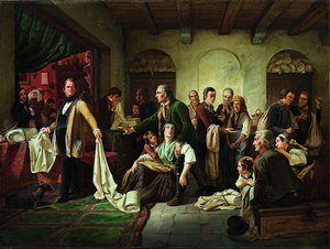 Les Tisserands Silésiens, 1844 - Carl Wilhelm Huebner