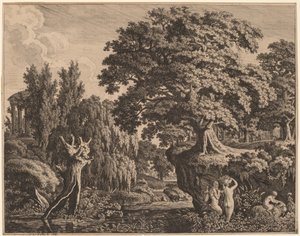 Paysage arcadien avec une famille de satyres - Carl Wilhelm Kolbe