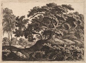 Paysage avec homme poussant une charrette - Carl Wilhelm Kolbe