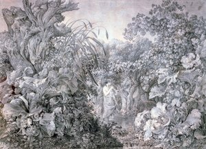 Une fille dans le bois de Weidenau, vers 1777-1835
