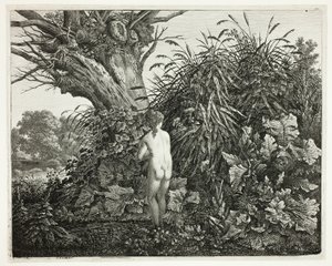 Nymphe dans un bois marécageux - Carl Wilhelm Kolbe, the elder