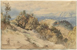 Soleil et pluie dans la Serpentara près d