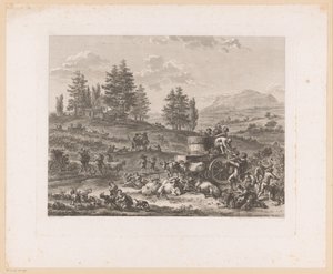 Vendange dans un paysage - Carl Wilhelm Weisbrod