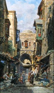 La rue de David à Jérusalem, vers 1890 - Carl Wuttke