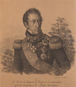 Portrait du comte Alexandre Andrault de Langeron - Carl von Hampeln
